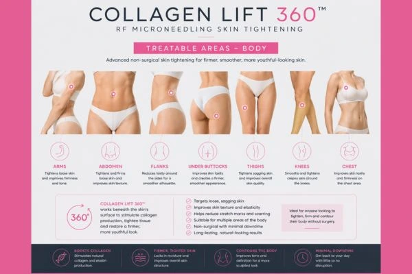 Collagen Lift 360 Merthyr Tydf for areas of the body.